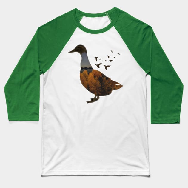 Ducks Baseball T-Shirt by Feedthestoke